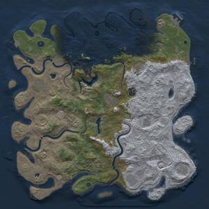 Thumbnail Rust Map: Procedural Map, Size: 4800, Seed: 269398703, 17 Monuments