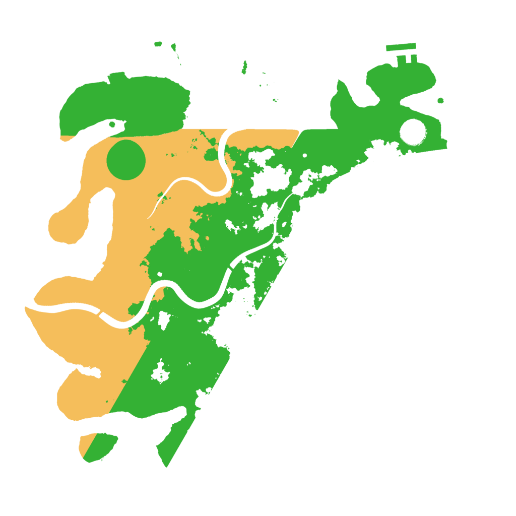 Biome Rust Map: Procedural Map, Size: 3500, Seed: 20250717