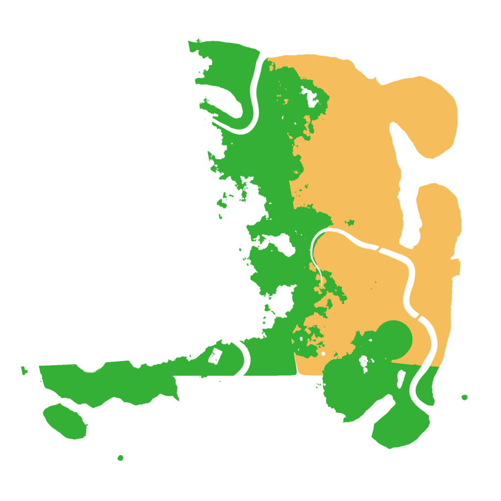 Biome Rust Map: Procedural Map, Size: 3500, Seed: 208444533