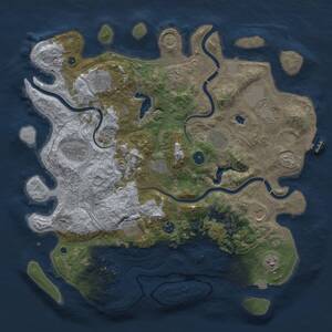 Thumbnail Rust Map: Procedural Map, Size: 4250, Seed: 1244531881, 16 Monuments