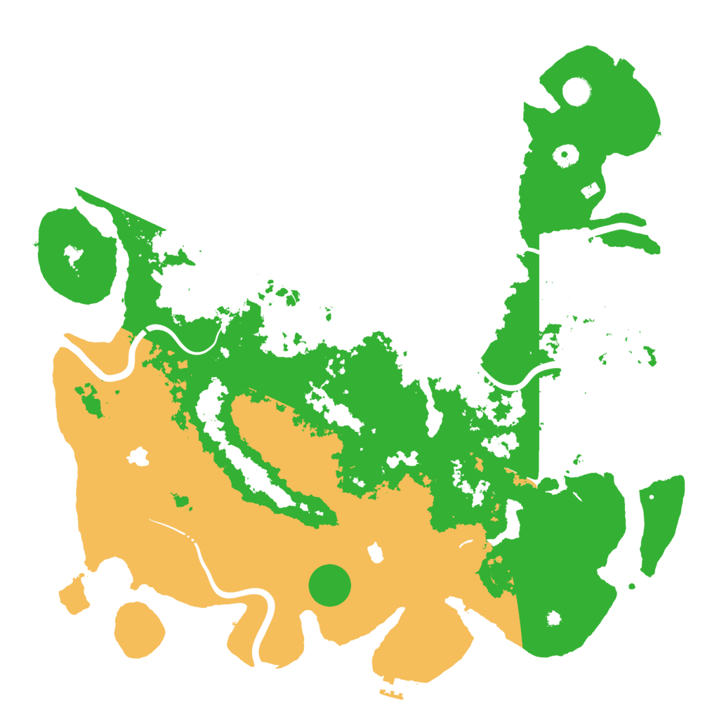 Biome Rust Map: Procedural Map, Size: 4500, Seed: 110750599