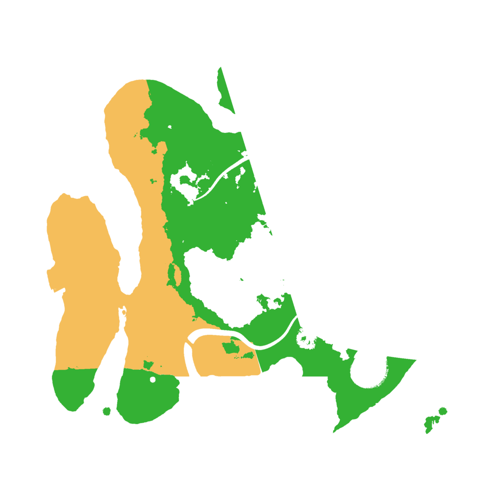 Biome Rust Map: Procedural Map, Size: 2500, Seed: 868547266