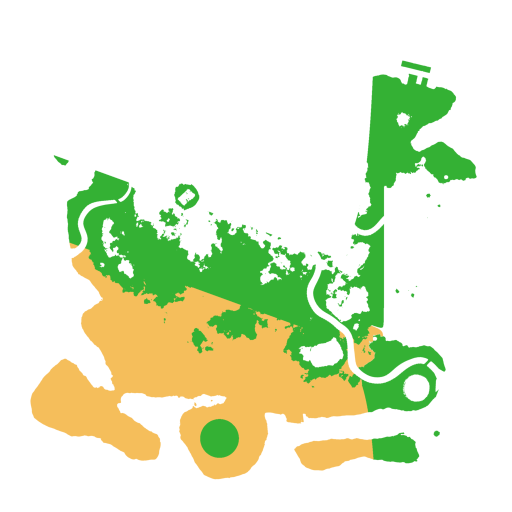 Biome Rust Map: Procedural Map, Size: 3500, Seed: 1422271718