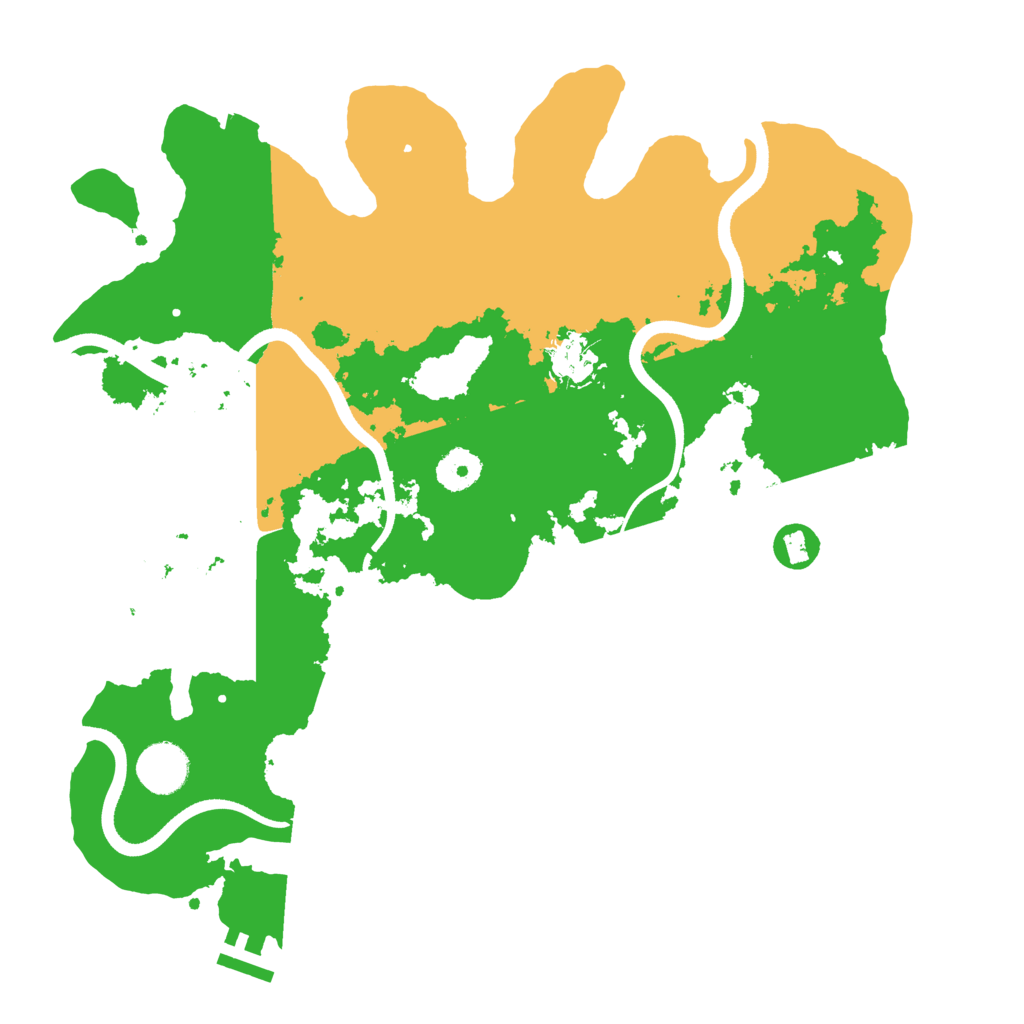 Biome Rust Map: Procedural Map, Size: 3600, Seed: 1186431797