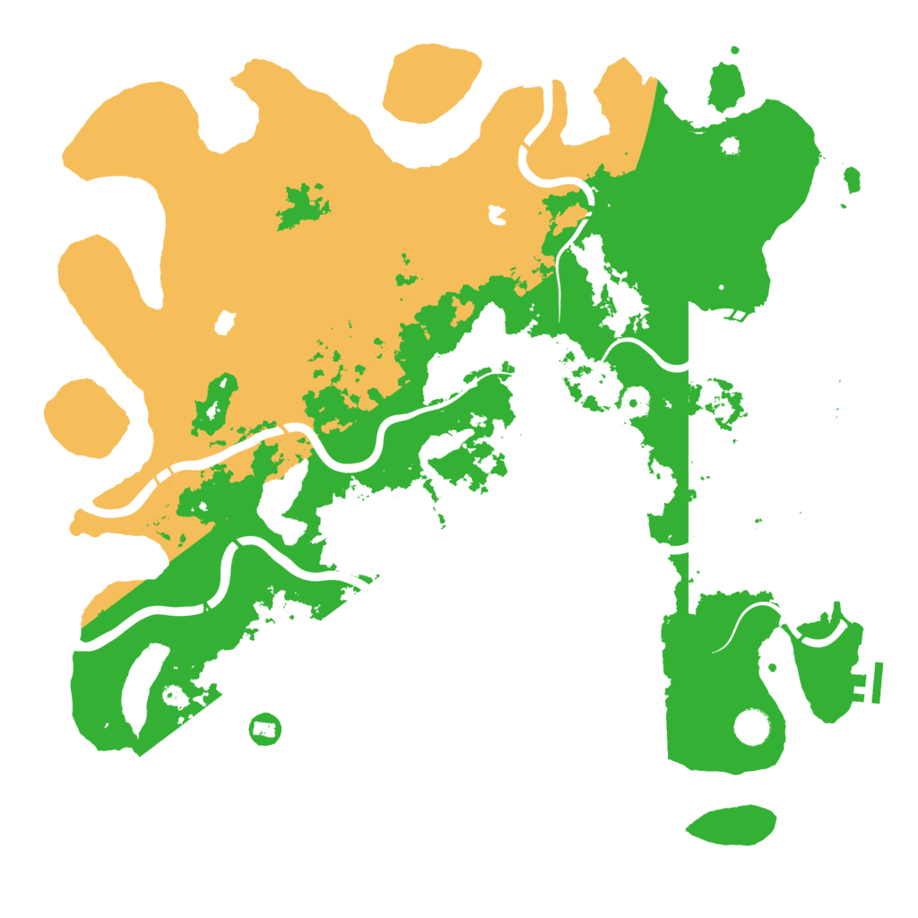 Biome Rust Map: Procedural Map, Size: 4500, Seed: 525390407