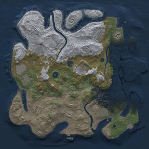 Thumbnail Rust Map: Procedural Map, Size: 3750, Seed: 802057, 16 Monuments