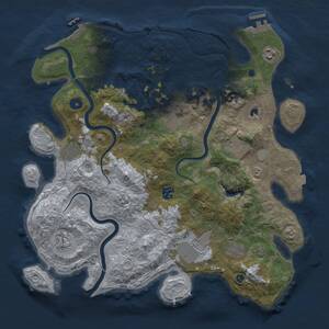 Thumbnail Rust Map: Procedural Map, Size: 4000, Seed: 475507329, 15 Monuments