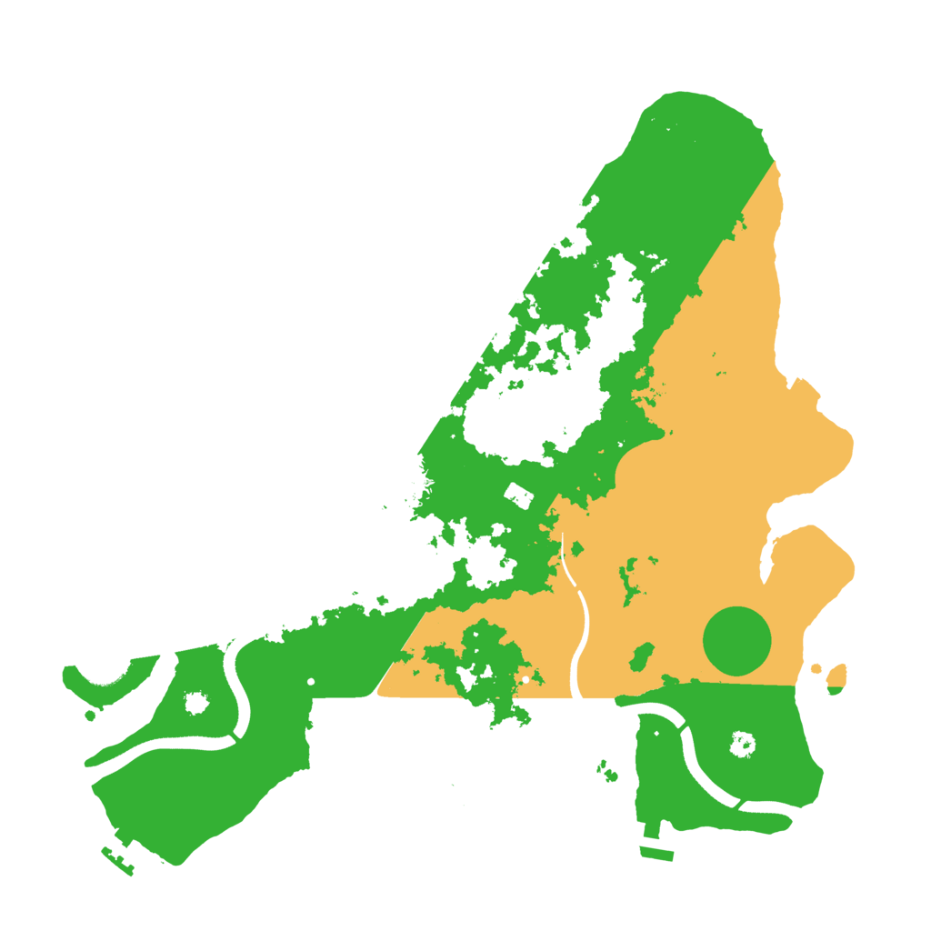 Biome Rust Map: Procedural Map, Size: 3600, Seed: 784367