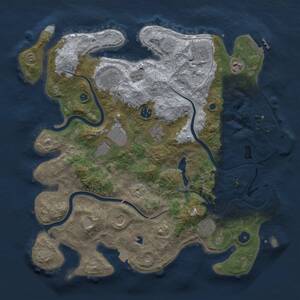 Thumbnail Rust Map: Procedural Map, Size: 4000, Seed: 640290412, 15 Monuments