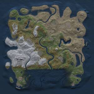 Thumbnail Rust Map: Procedural Map, Size: 4250, Seed: 503833520, 15 Monuments