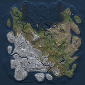 Thumbnail Rust Map: Procedural Map, Size: 4500, Seed: 74128432, 16 Monuments