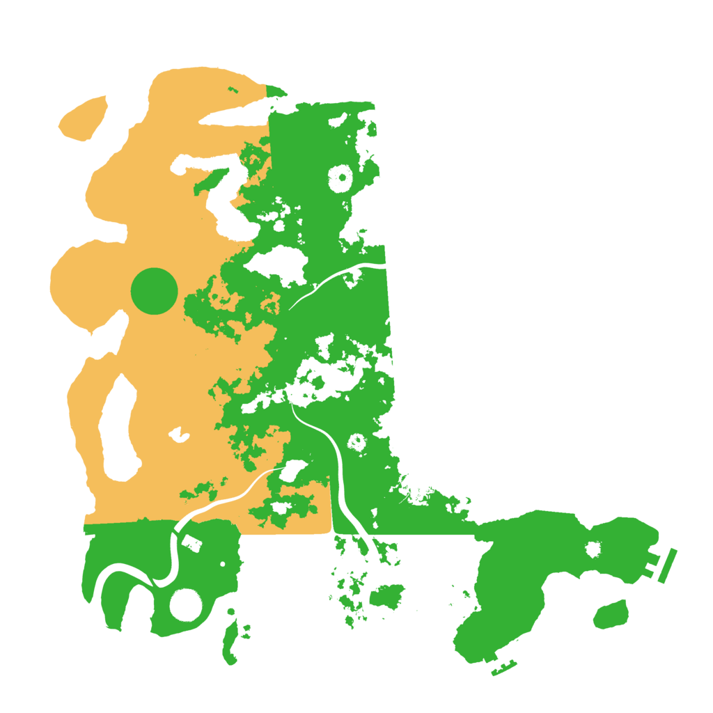 Biome Rust Map: Procedural Map, Size: 4000, Seed: 571856868