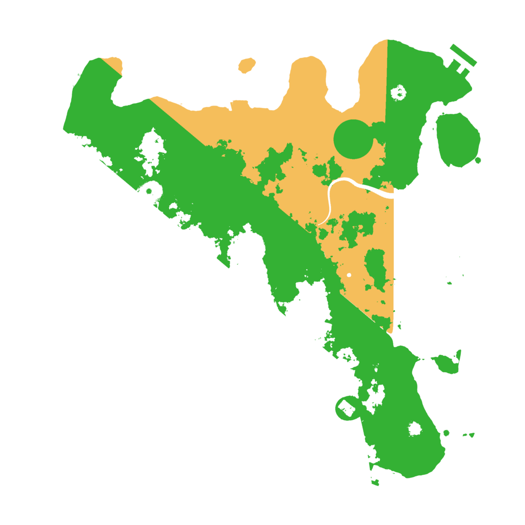 Biome Rust Map: Procedural Map, Size: 3500, Seed: 1029226