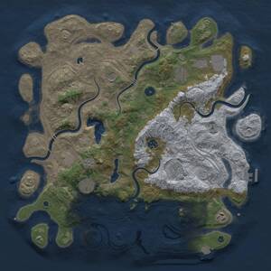 Thumbnail Rust Map: Procedural Map, Size: 4250, Seed: 1054592442, 14 Monuments