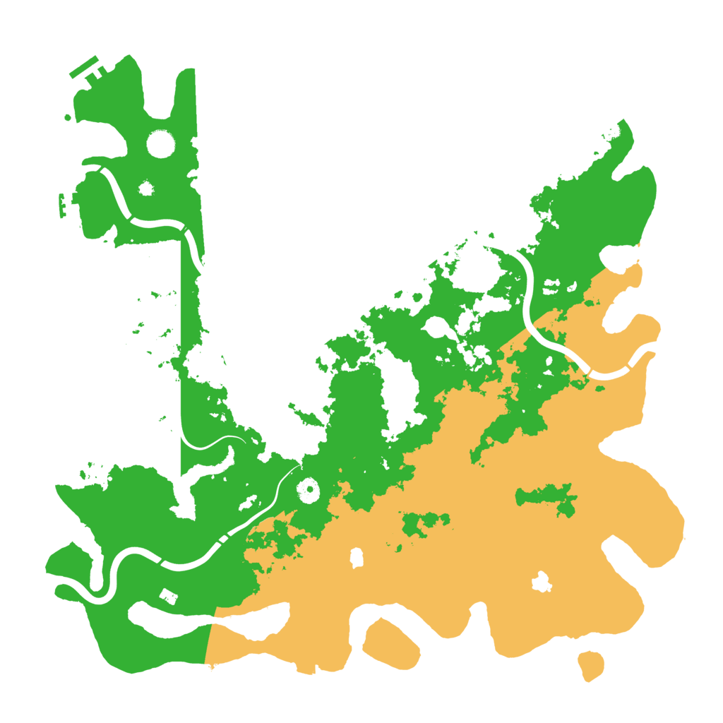Biome Rust Map: Procedural Map, Size: 4500, Seed: 1999215983