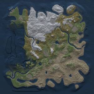 Thumbnail Rust Map: Procedural Map, Size: 4500, Seed: 1999215983, 16 Monuments