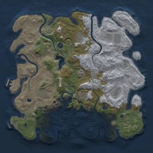 Thumbnail Rust Map: Procedural Map, Size: 4250, Seed: 30039241, 16 Monuments