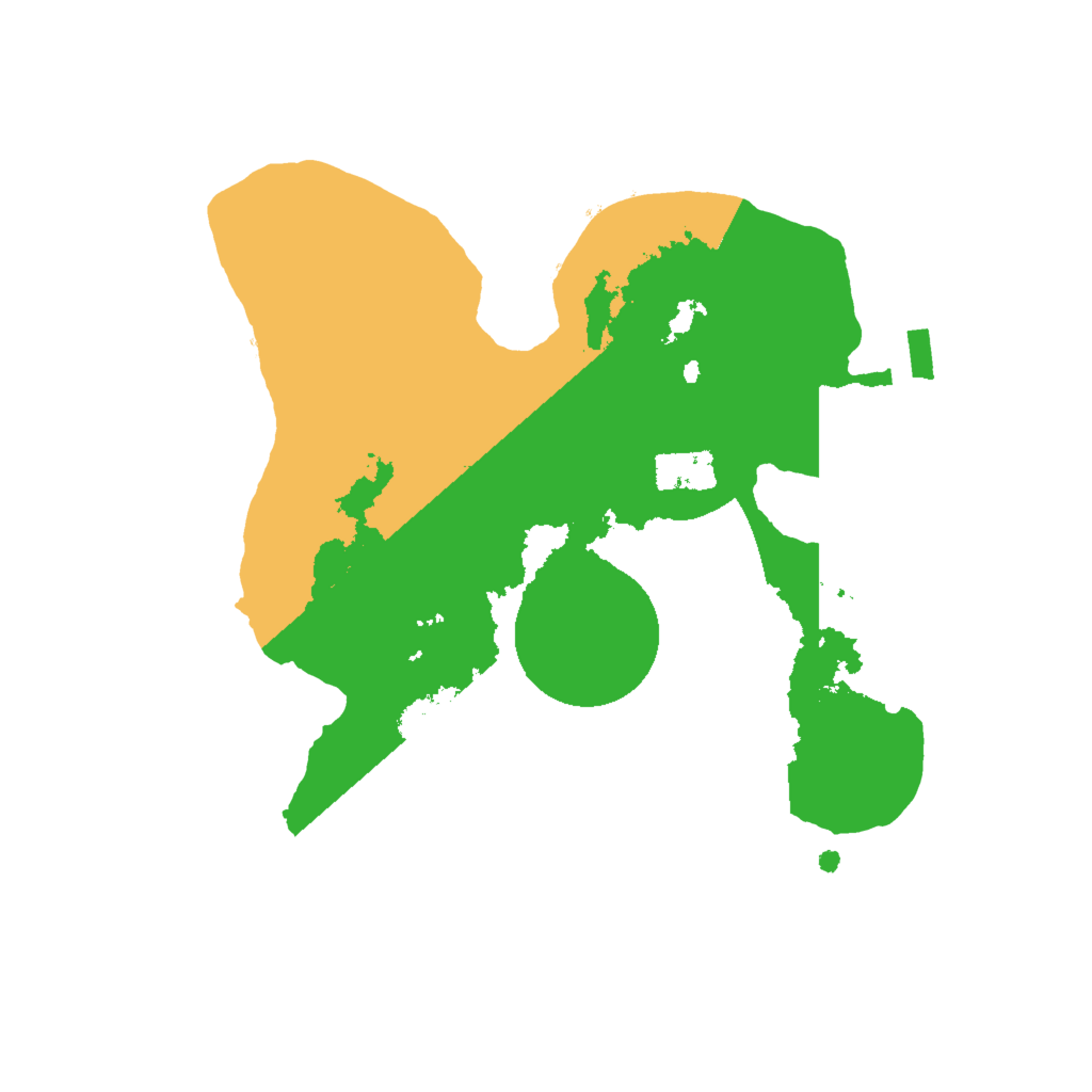 Biome Rust Map: Procedural Map, Size: 2000, Seed: 608546535