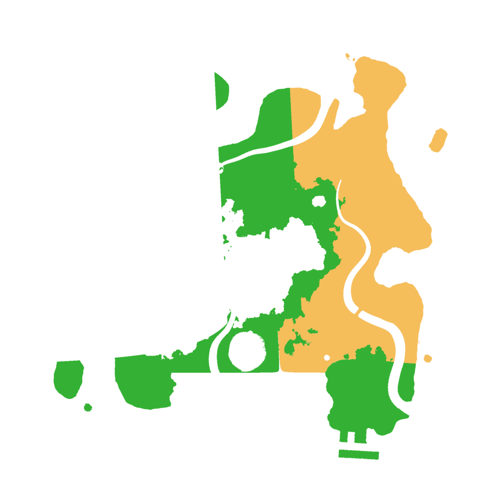 Biome Rust Map: Procedural Map, Size: 2500, Seed: 1942283761