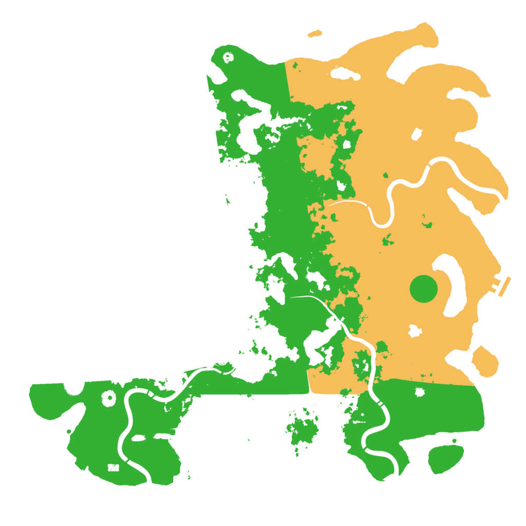 Biome Rust Map: Procedural Map, Size: 5000, Seed: 684478