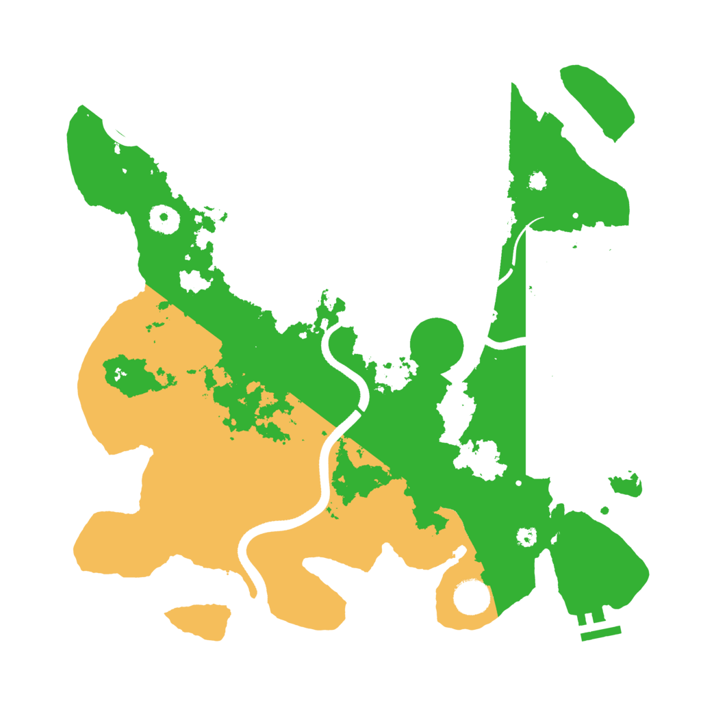 Biome Rust Map: Procedural Map, Size: 3500, Seed: 7528130