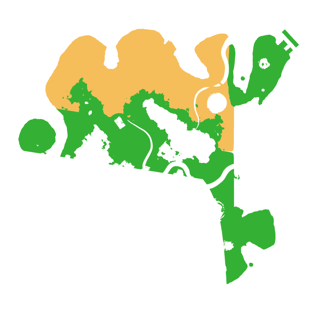 Biome Rust Map: Procedural Map, Size: 3000, Seed: 338125