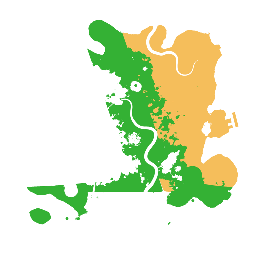 Biome Rust Map: Procedural Map, Size: 3500, Seed: 160037725