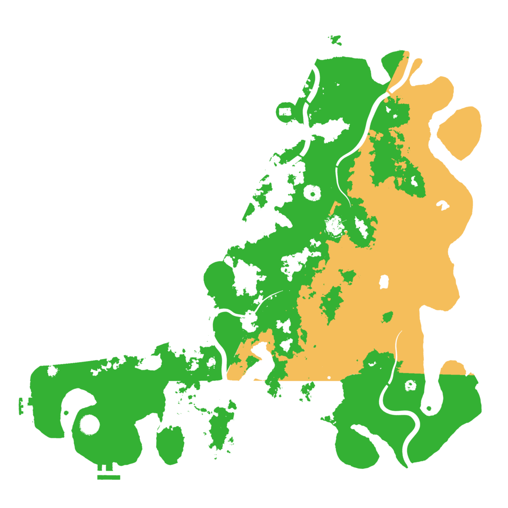 Biome Rust Map: Procedural Map, Size: 4500, Seed: 669306796
