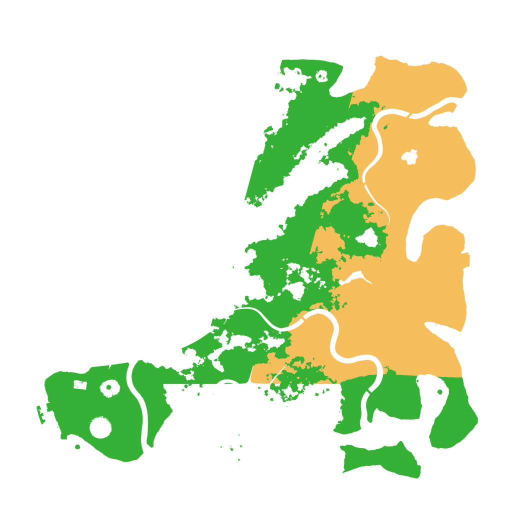 Biome Rust Map: Procedural Map, Size: 4200, Seed: 683778073