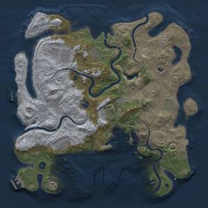 Thumbnail Rust Map: Procedural Map, Size: 4250, Seed: 279808279, 16 Monuments
