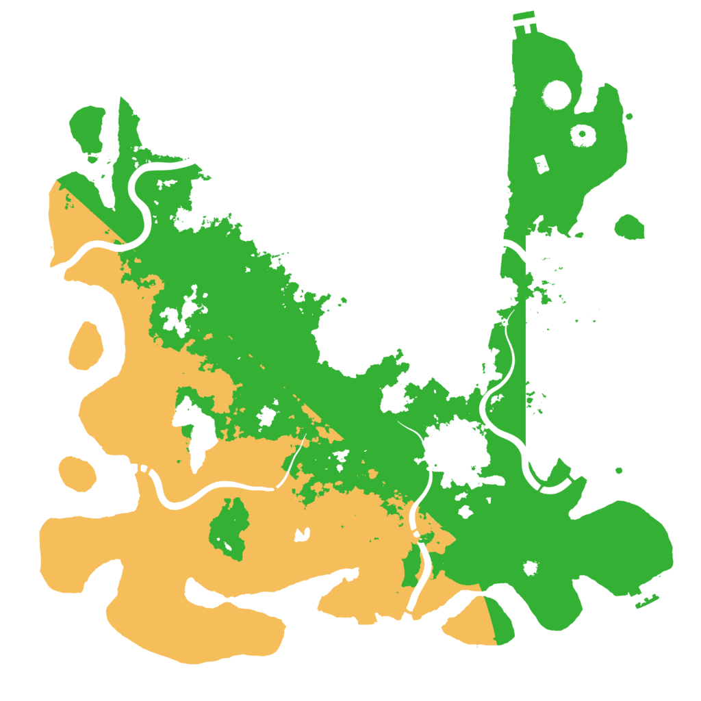 Biome Rust Map: Procedural Map, Size: 4300, Seed: 379392980