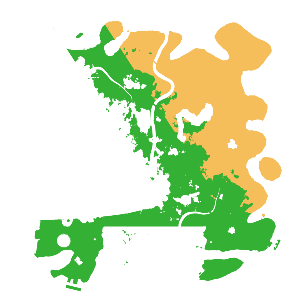 Biome Rust Map: Procedural Map, Size: 4000, Seed: 16669