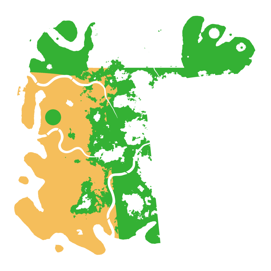 Biome Rust Map: Procedural Map, Size: 4500, Seed: 159791045