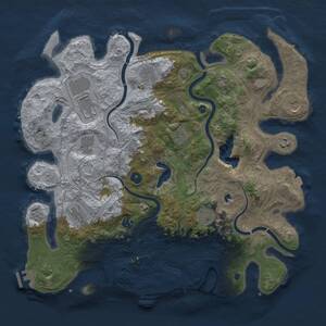 Thumbnail Rust Map: Procedural Map, Size: 4250, Seed: 1867342, 17 Monuments