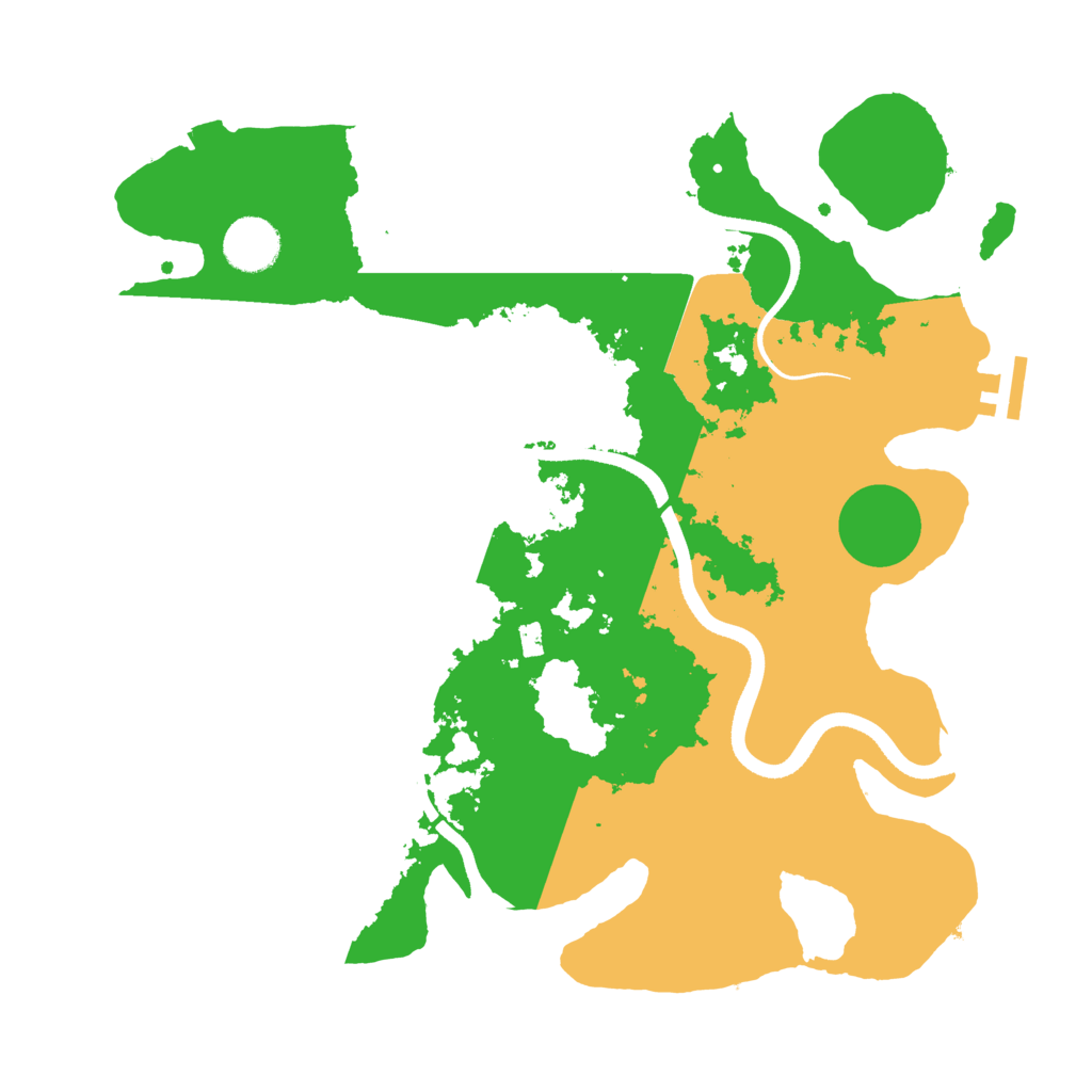 Biome Rust Map: Procedural Map, Size: 3500, Seed: 1299284093