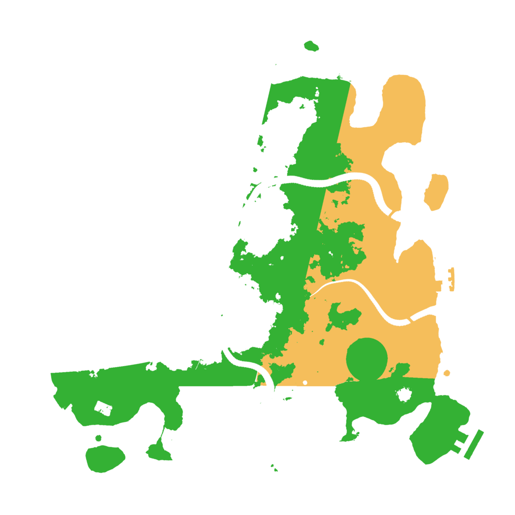 Biome Rust Map: Procedural Map, Size: 3300, Seed: 20250715