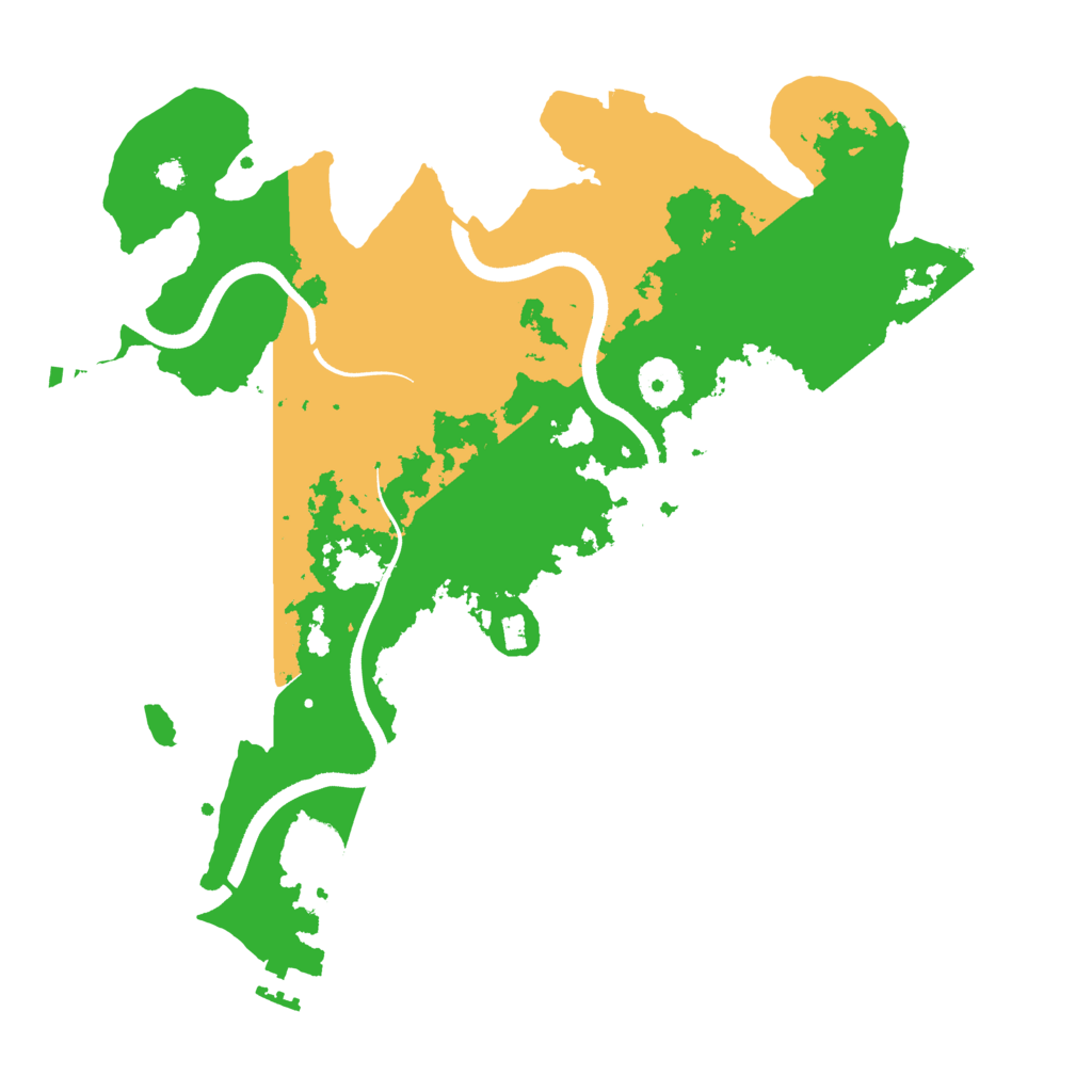 Biome Rust Map: Procedural Map, Size: 3500, Seed: 861421