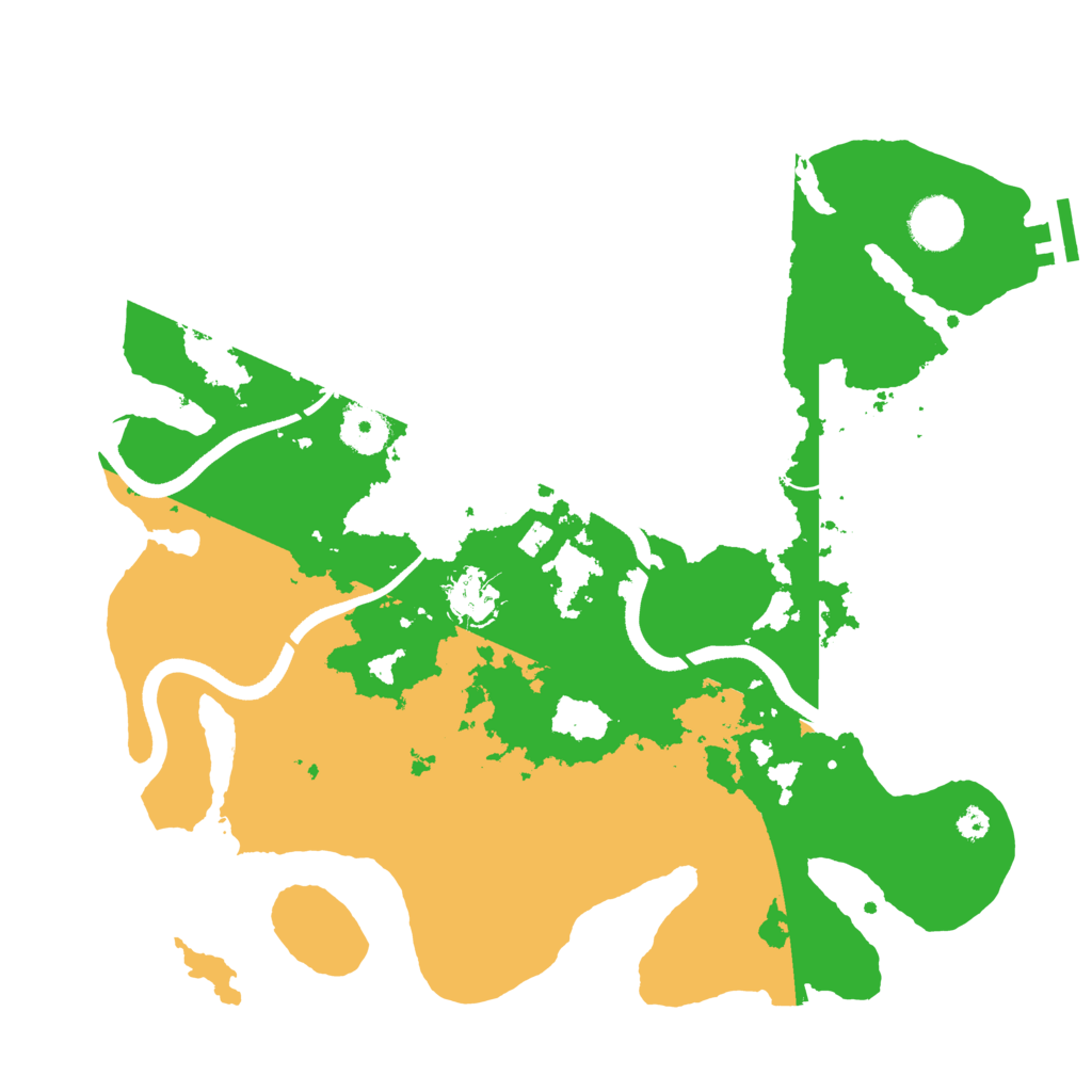Biome Rust Map: Procedural Map, Size: 3500, Seed: 920938689