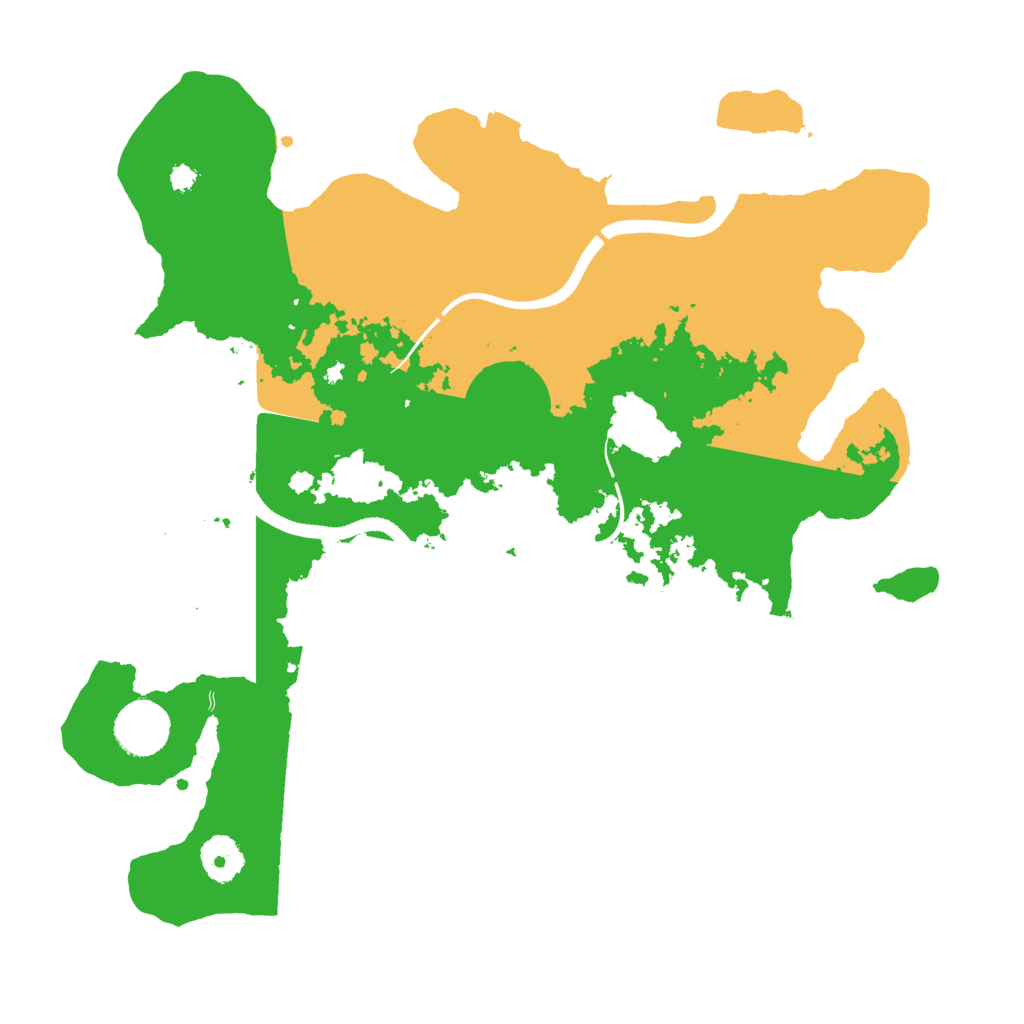 Biome Rust Map: Procedural Map, Size: 3500, Seed: 875951288