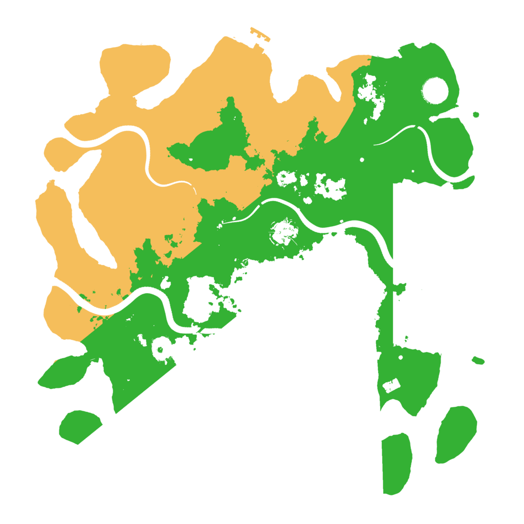 Biome Rust Map: Procedural Map, Size: 3500, Seed: 11081987