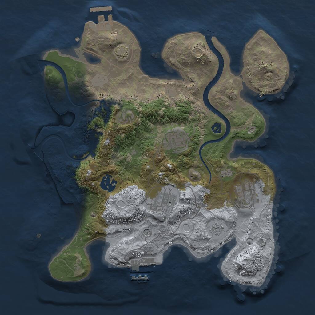 Rust Map: Procedural Map, Size: 2945, Seed: 1496032, 10 Monuments