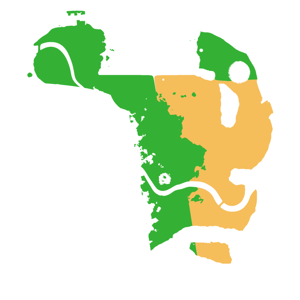 Biome Rust Map: Procedural Map, Size: 2500, Seed: 17072025