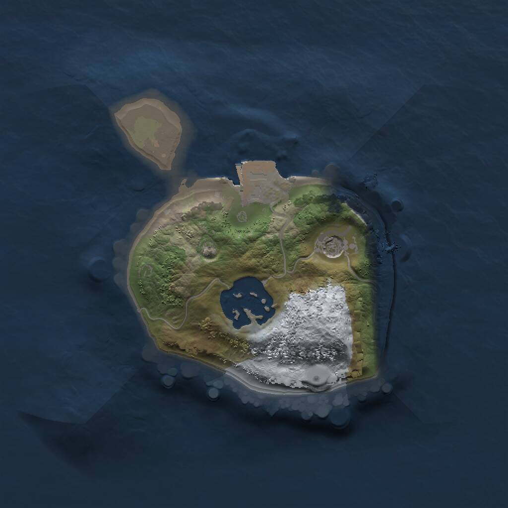 Rust Map: Procedural Map, Size: 1500, Seed: 1871370254, 3 Monuments