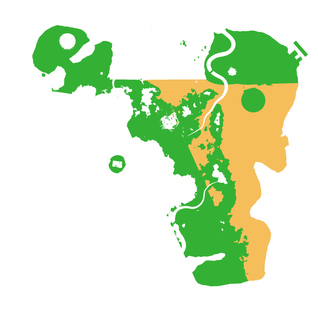 Biome Rust Map: Procedural Map, Size: 3500, Seed: 1111075364
