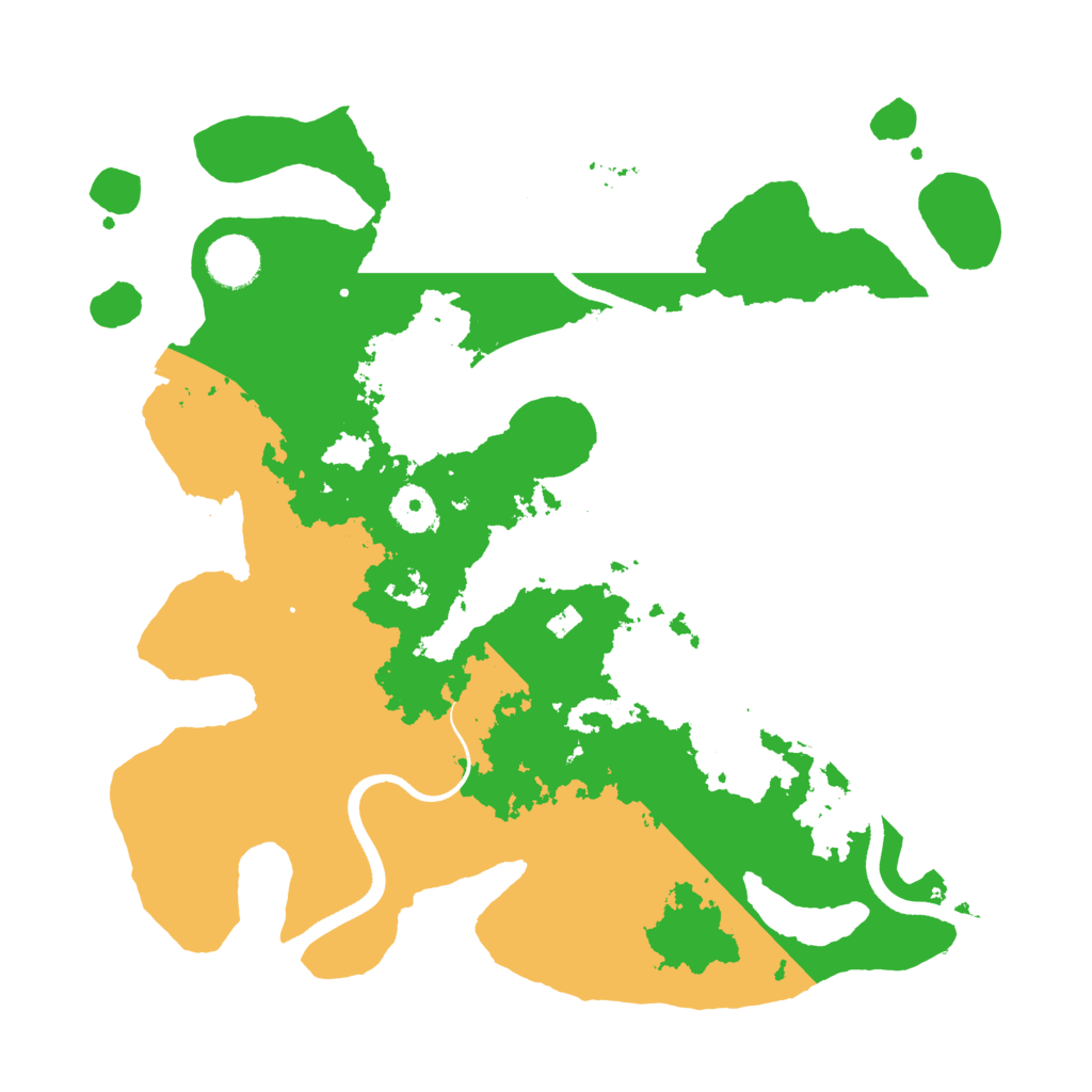 Biome Rust Map: Procedural Map, Size: 3600, Seed: 17725