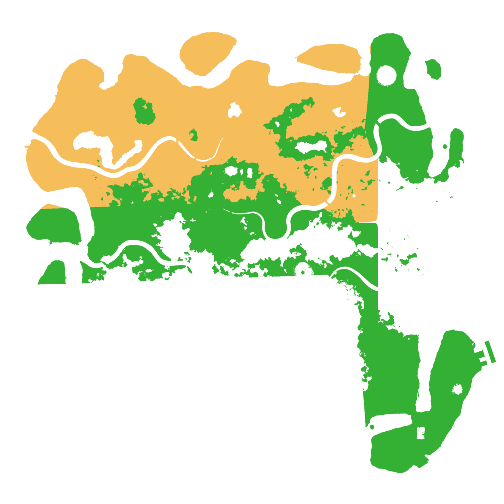 Biome Rust Map: Procedural Map, Size: 4500, Seed: 622927567