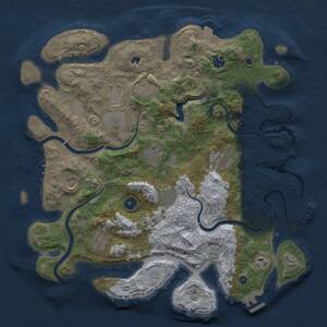 Thumbnail Rust Map: Procedural Map, Size: 4000, Seed: 183627124, 16 Monuments