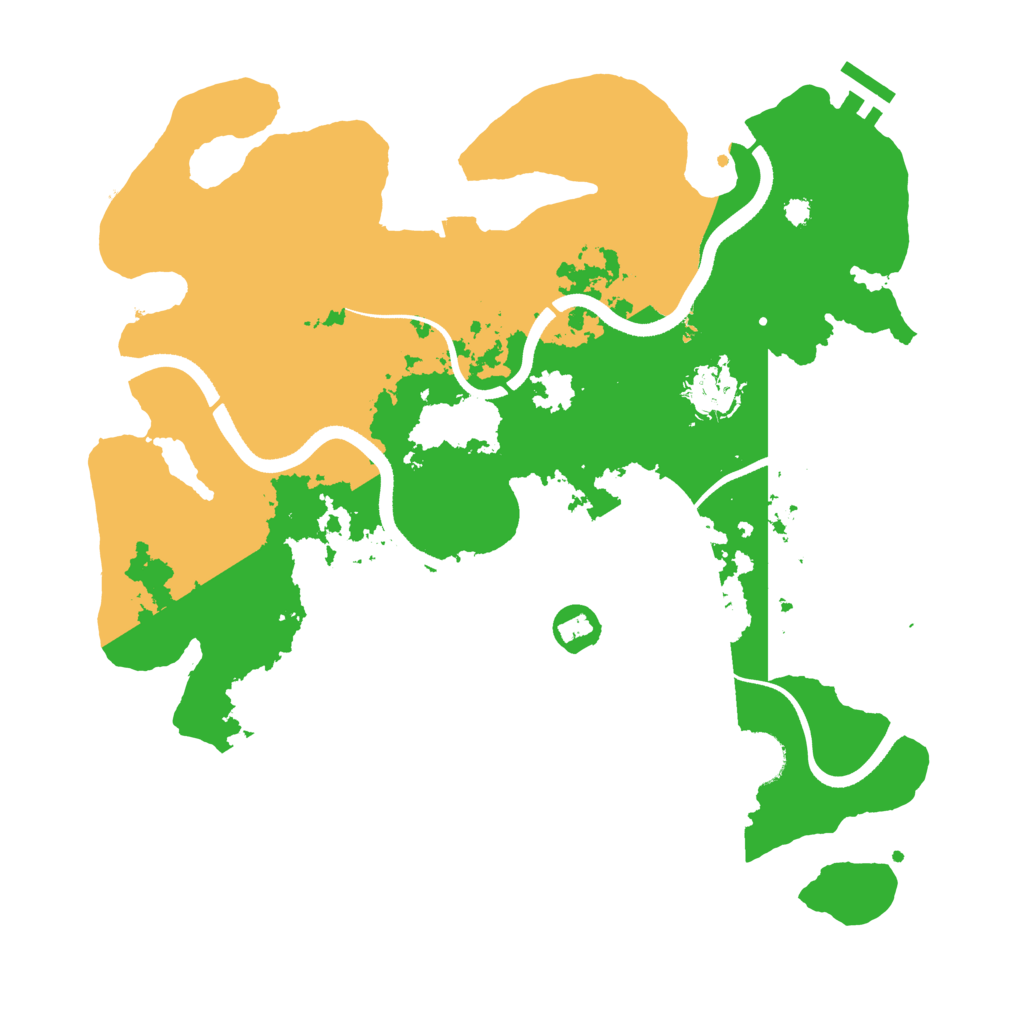 Biome Rust Map: Procedural Map, Size: 3500, Seed: 447670173