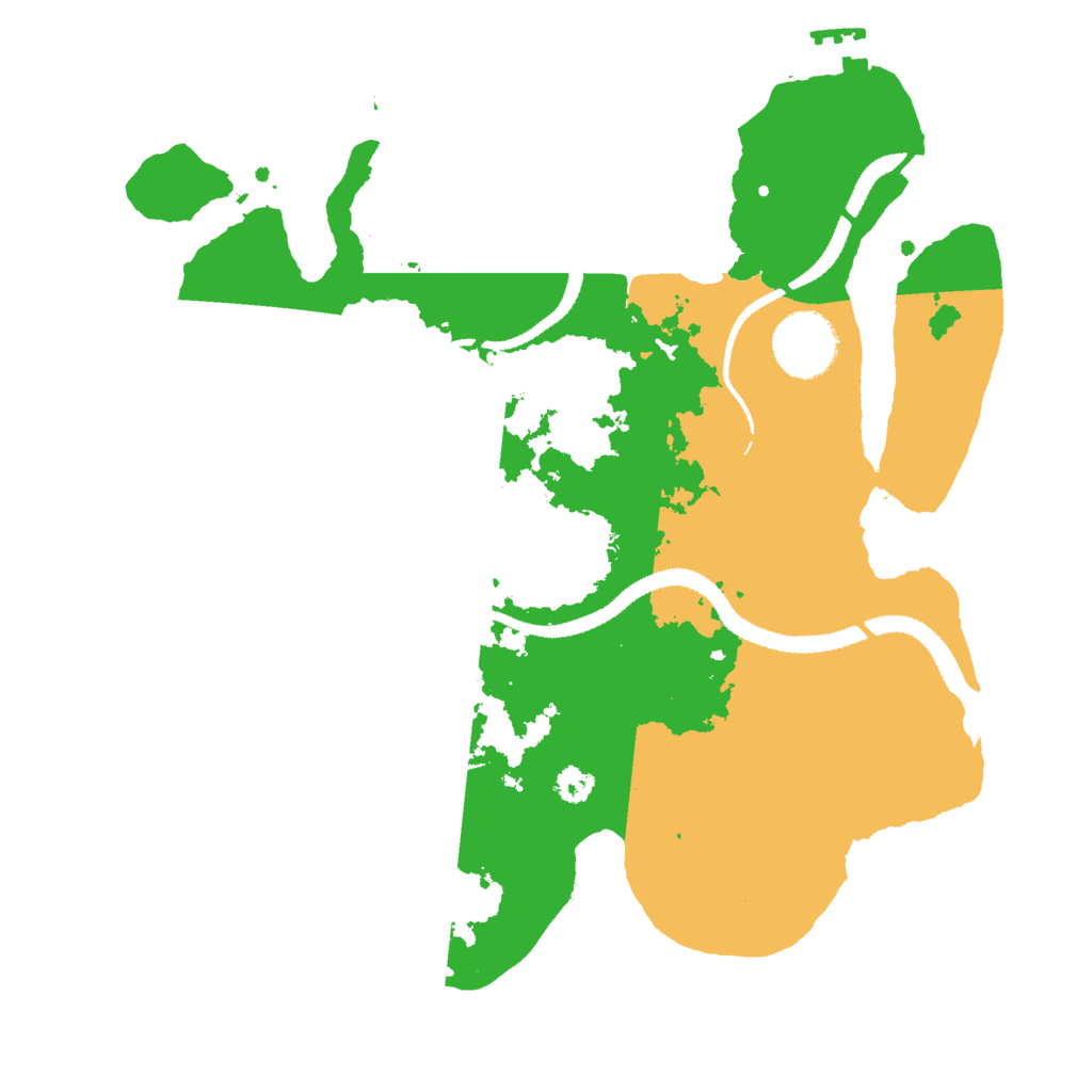 Biome Rust Map: Procedural Map, Size: 3000, Seed: 18545