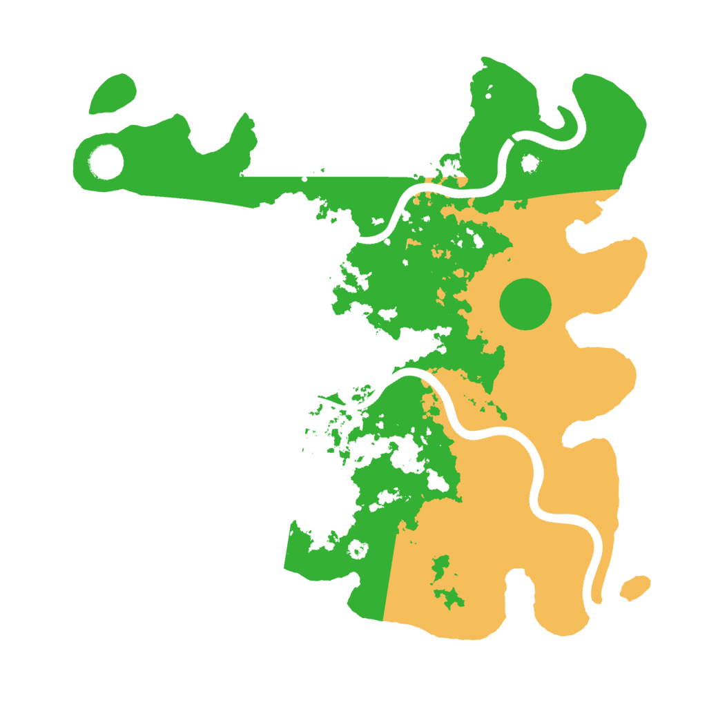 Biome Rust Map: Procedural Map, Size: 3600, Seed: 76279326